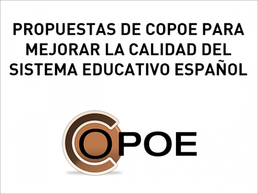  Propuestas de COPOE para mejorar la calidad del Sistema Educativo español. Curso 2019-20 