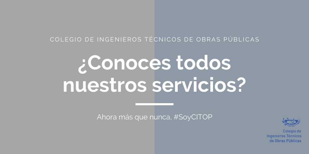 Servicios del Colegio de Ingenieros Técnicos de Obras Públicas